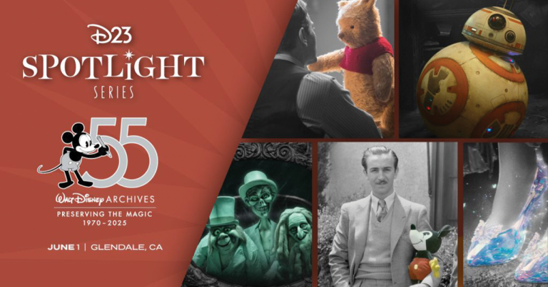 D23 Spotlight: 55 years of Walt Disney Archives preservation (1970-2025).