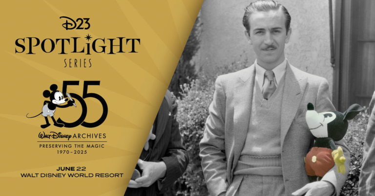 D23 Spotlight: 55 years of Walt Disney Archives preservation (1970-2025).