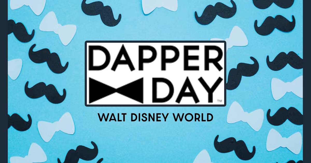 Attendees in vintage attire at Dapper Day, Walt Disney World.