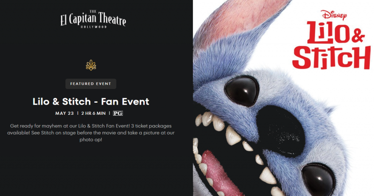 Photo from the Lilo & Stitch live-action fan event.