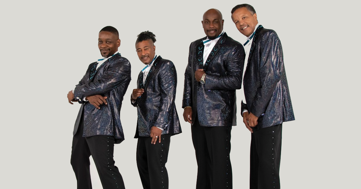 The Spinners performing at the Epcot Garden Rocks concert series.