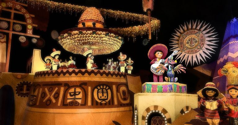 New Coco character animatronic in Disney's It's a Small World ride.